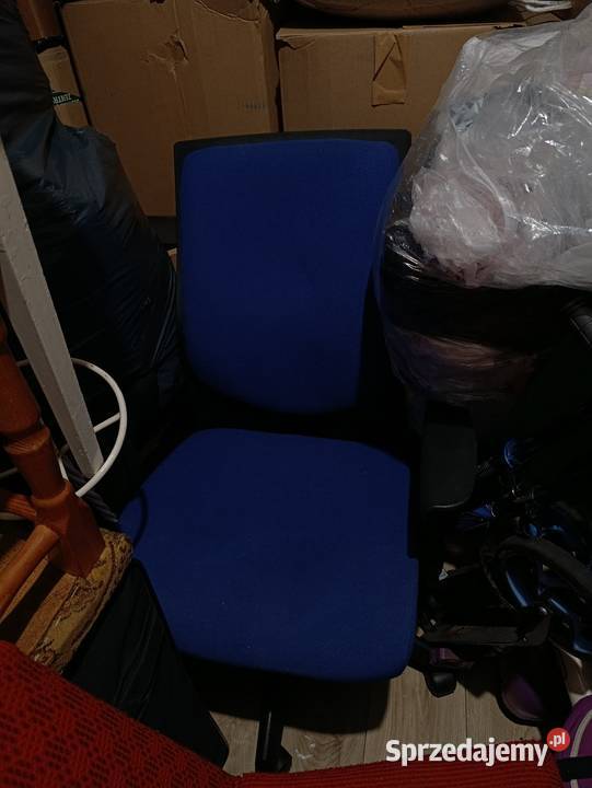 krzesło niebieskie granatowe Poznań sprzedam