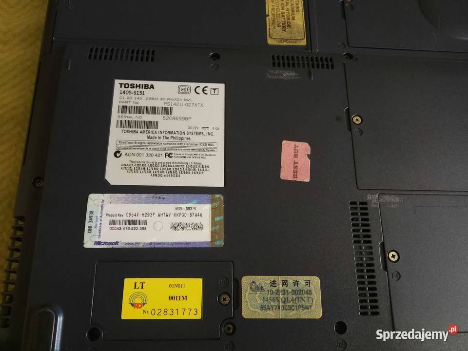 Retro Laptop Toshiba Satellite 1405 SPRAWNY