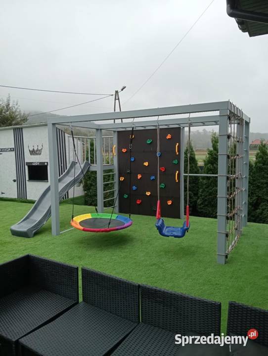 Małpi gaj raj dzieci nowoczesny plac zabaw Limanowa
