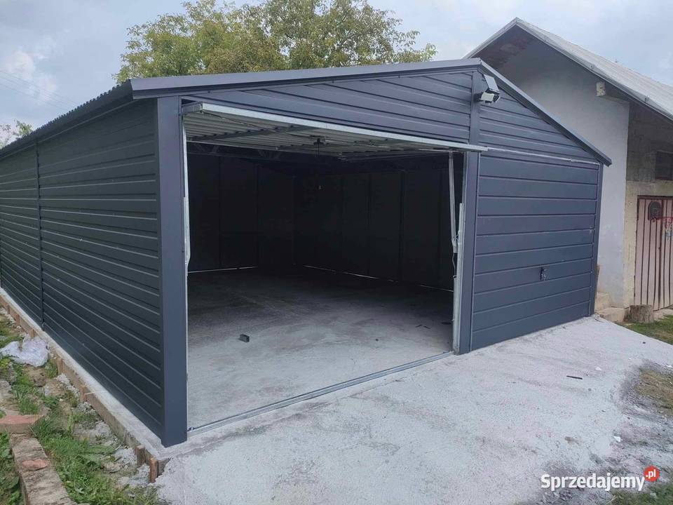 Garaż blaszany garaż podwójny 6x5 garaże na Sprzedaż Częstochowa sprzedam