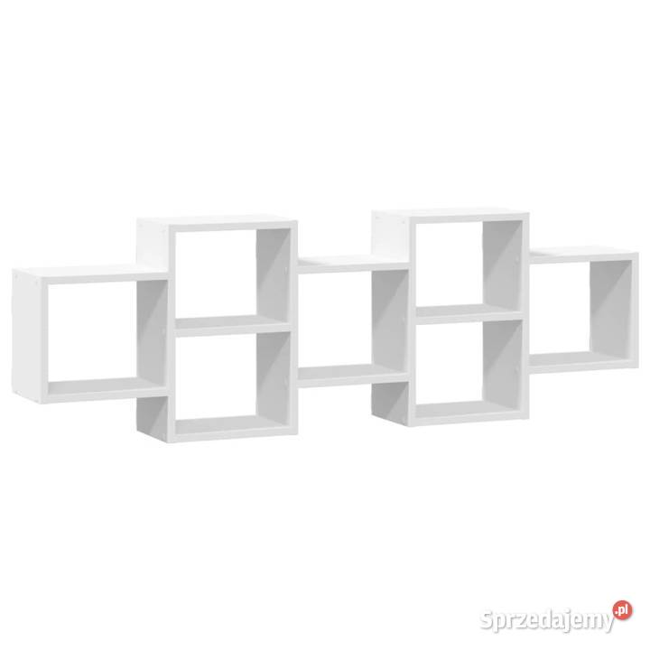 Półka ścienna biała 129x18x42 materiał Półki mazowieckie Warszawa