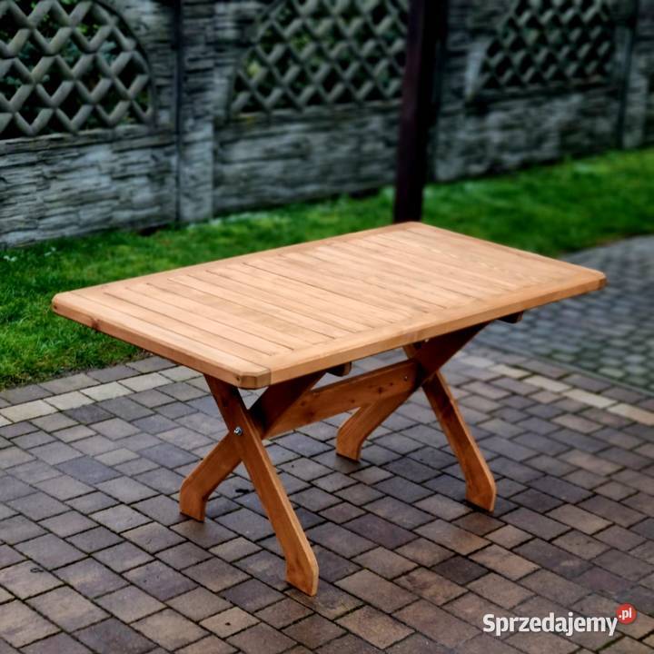 Meble ogrodowe drewniane składane meble tarasowe drewno Kalety