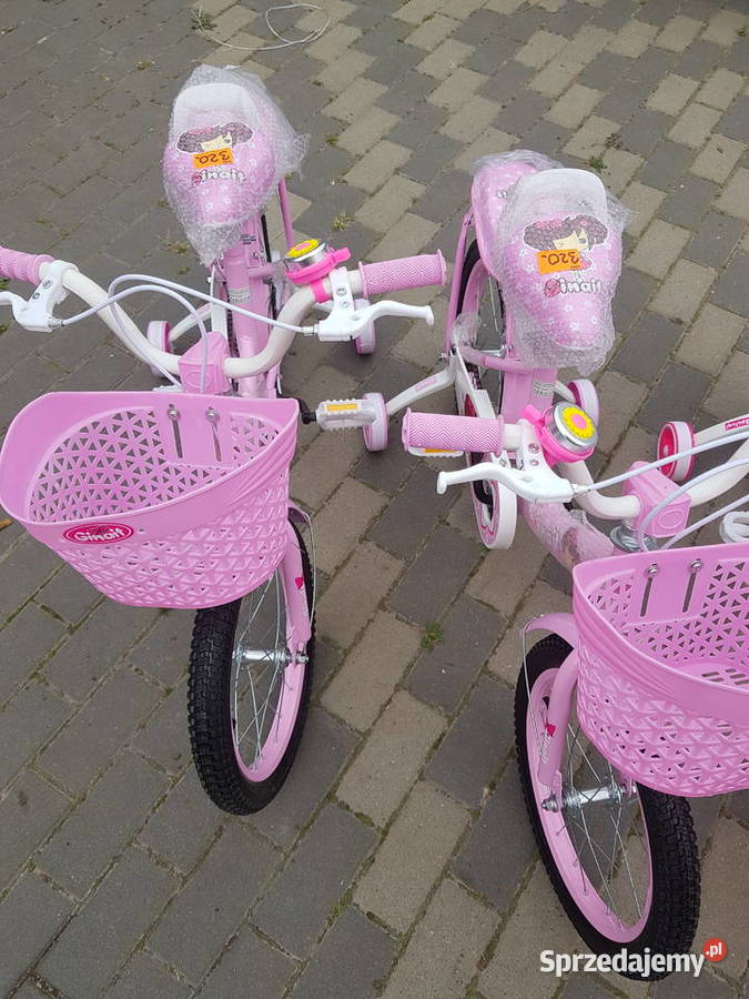 Rower dziecięcy 16 Rowerek różowy Ginait 4 wielkopolskie Głogowa sprzedam
