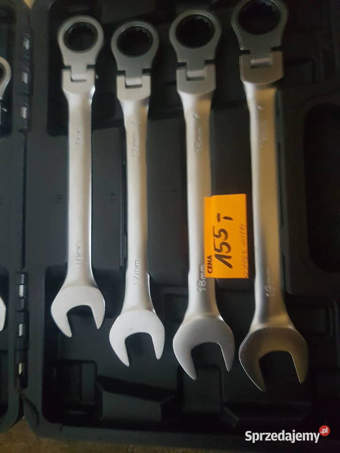 KLUCZE PŁASKO OCZKOWE Z GRZECHOTKĄ ŁAMANE 819 MM Głogowa