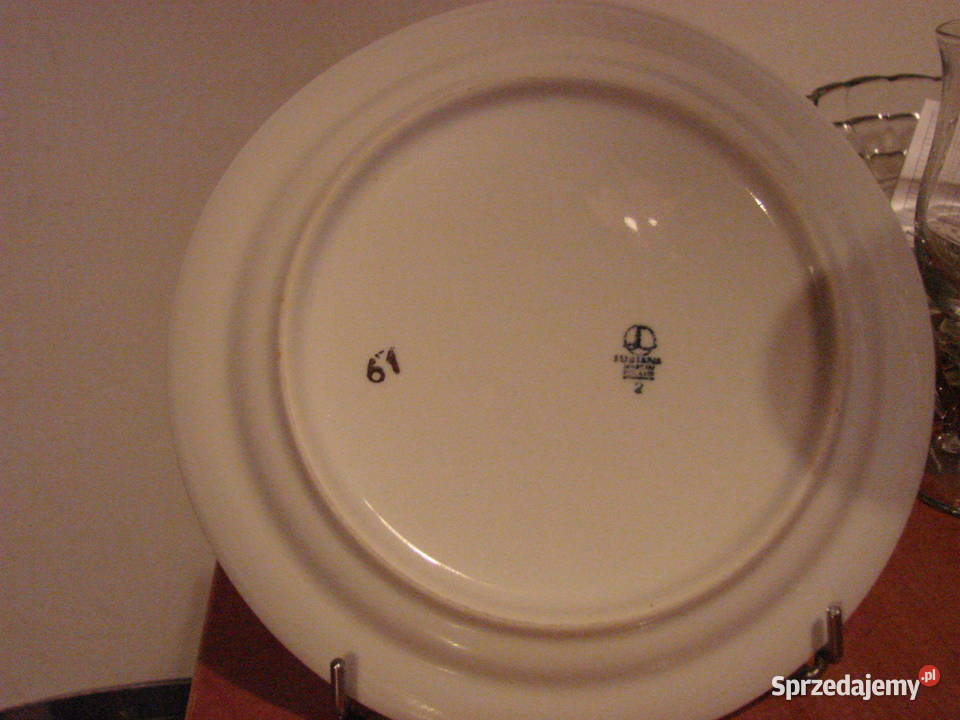 Lubiana wzór kaszubski talerz deserowy PRL