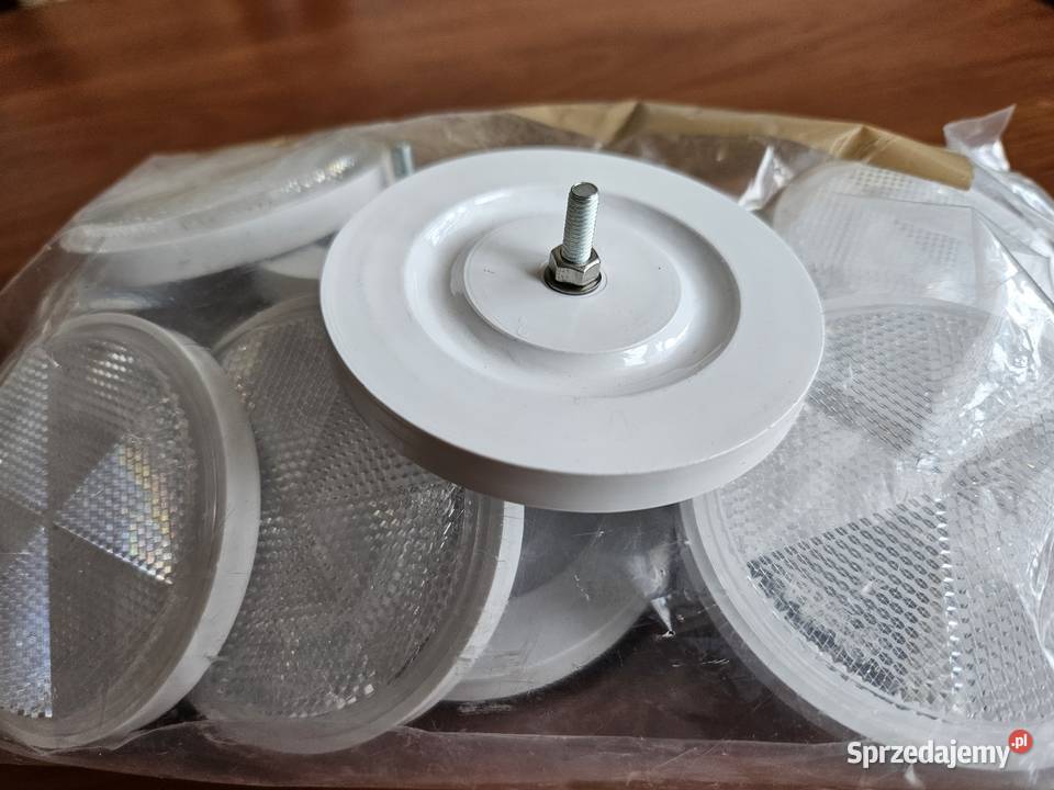 Odblask biały okrągły WAŚ 10 Leszno