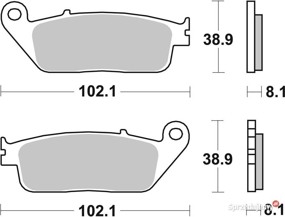 Klocki hamulcowe SBS 627HF TRIUMPH Thunderbird lubuskie Trzciel