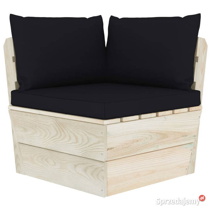Ogrodowa sofa 2osobowa z palet z poduszkami