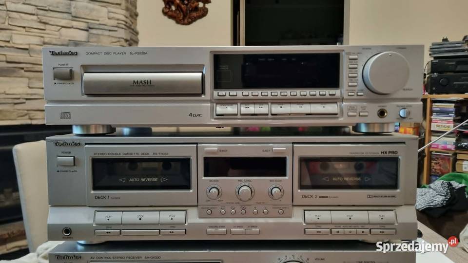 Wieża amplituner Technics SAGX230 magnetofon