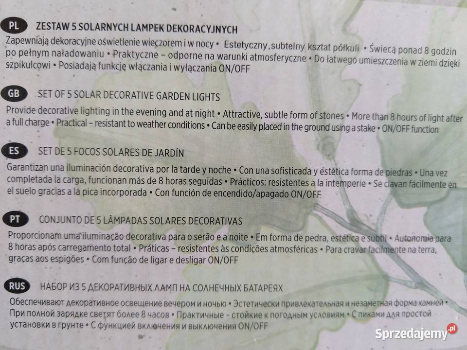 NAJTANIEJ Lampki Solarne Dekoracyjne Lampy
