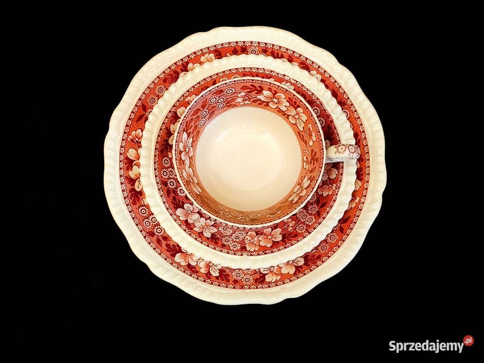 Zestaw kawowy trio angielski Copeland Spodes lubelskie Chełm