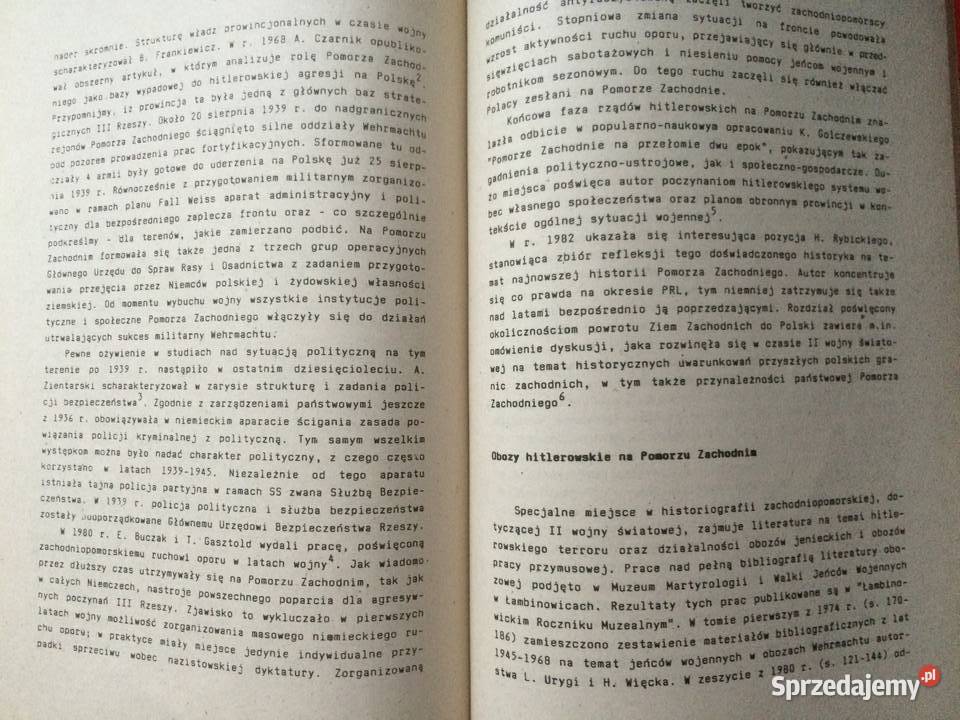 3217 Historiografia Zachodniopomorska 1945 1985 Antykwariat Szczecin
