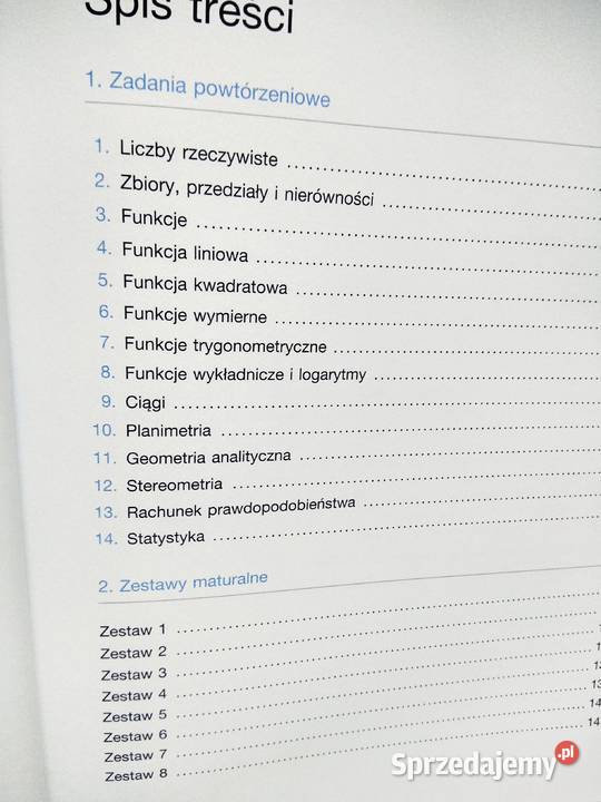 Zbiór zadań i testów matematyka zakres Antykwariat Warszawa