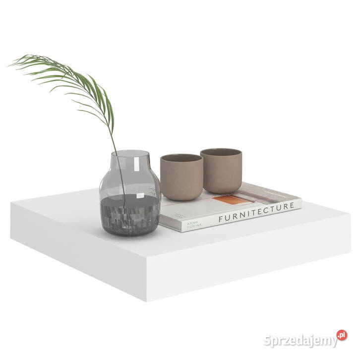 Półki ścienne 4 białe 23 x 235 x 38 MDF WM323804 Warszawa