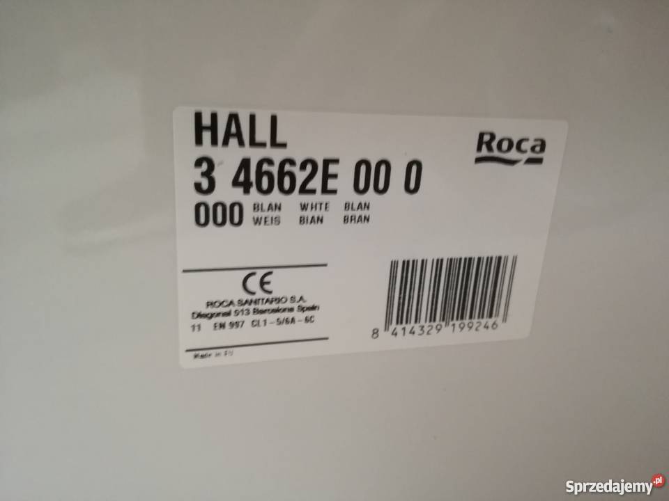 Miska HALL Podwieszana Biała A346627000 Roca