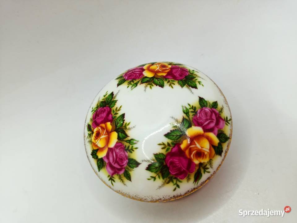 Puzderko szkatułka na drobiazgi róże England Porcelana i szkło Zamość sprzedam