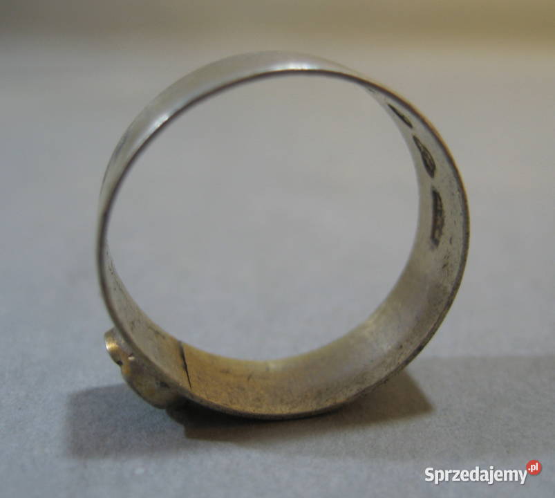 Stary Srebrny Pierscionek 1989 r srebro mazowieckie Warszawa