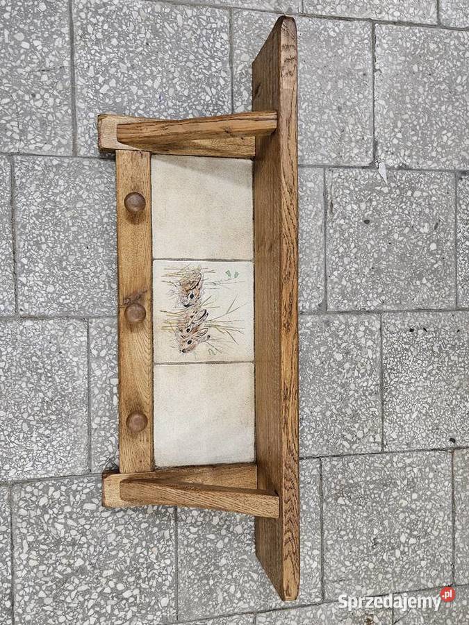 Dębowa jadalnia komplet rustykalny do kuchni