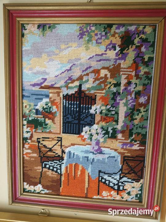 OBRAZ HAFTOWANY W RAMIE inny kolor Częstochowa sprzedam