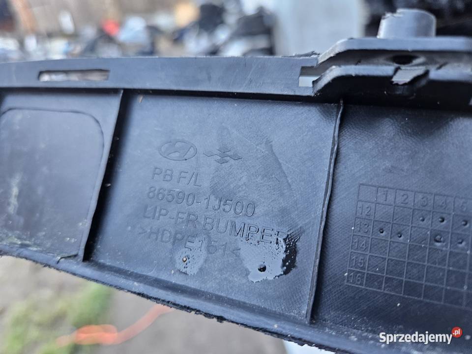 HYUNDAI I20 I LIFT 1214 SPOILER HOKEJ ZDERZAKA wielkopolskie Międzychód sprzedam