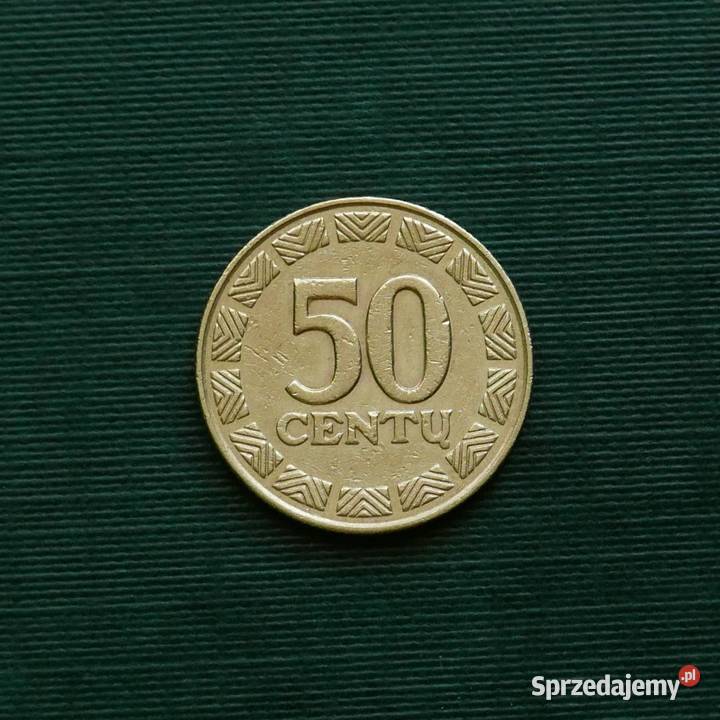 Litwa 50 centów 1997r Numizmatyka Gliwice