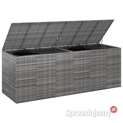 vidaXL Skrzynia na poduszki ogrodowe rattan PE Warszawa