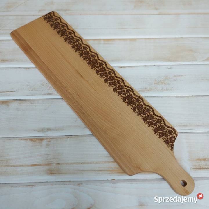 Długa Drewniana Deska do Krojenia i Serwowania Tworkowa