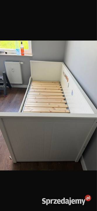 Łóżko Hemnes ikea 80x200 plus dwa materace do Bartąg