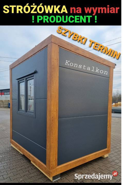 Pawilon Stróżówka Kontener Kraj NA WYMIAR SZYBKI