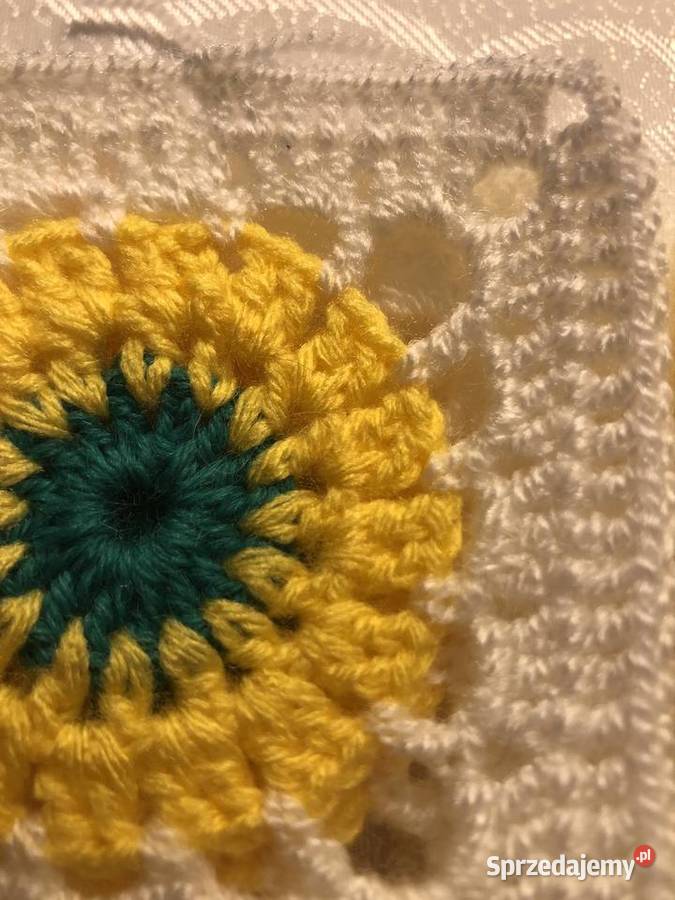 kwadrat babuni kwiaty poduszka narzuta95105 15 Zegrze