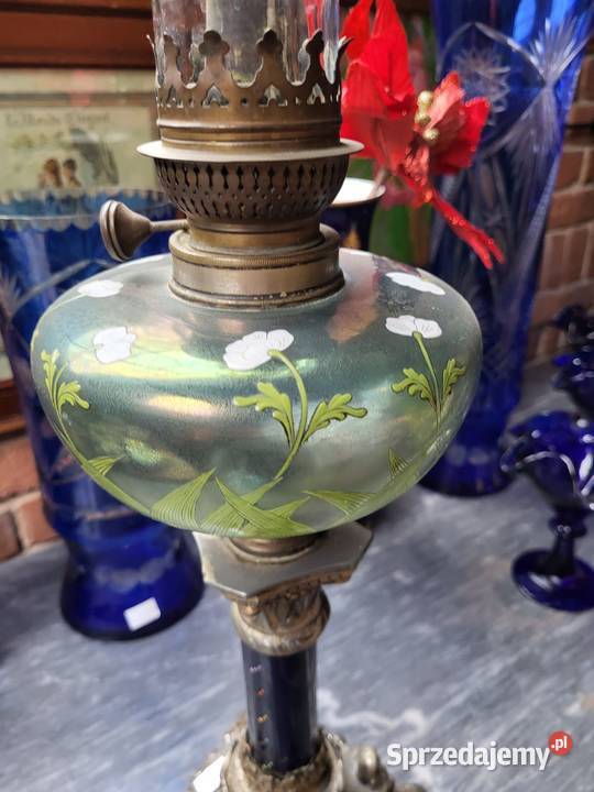 Stara lampa naftowa Schutz Marke Antyki Rybnik