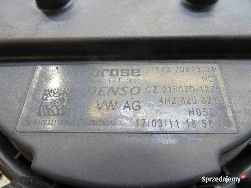 WENTYLATOR DMUCHAWA AUDI A8 D4 4H2820021B sprzedam