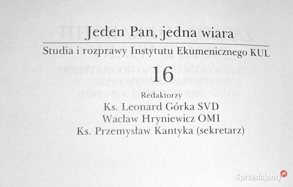 Zasada hierarchii prawd wiary Sławomir Pawłowski Pozostałe Chełm