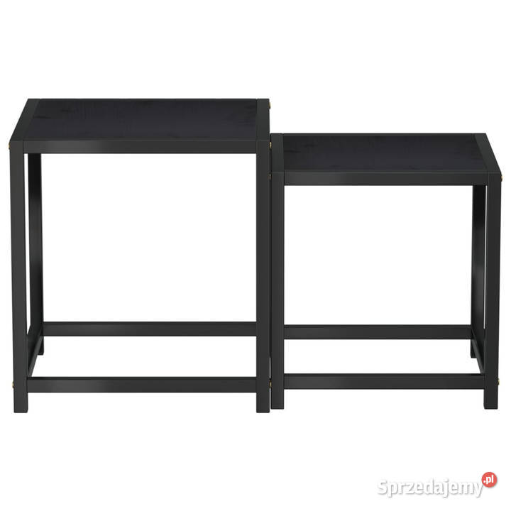 Stoliki herbaciane 2 MDF czarne WM331658 Warszawa