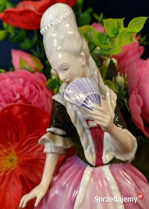 Rosenthal figurka dama z wachlarzem rarytas Kraków