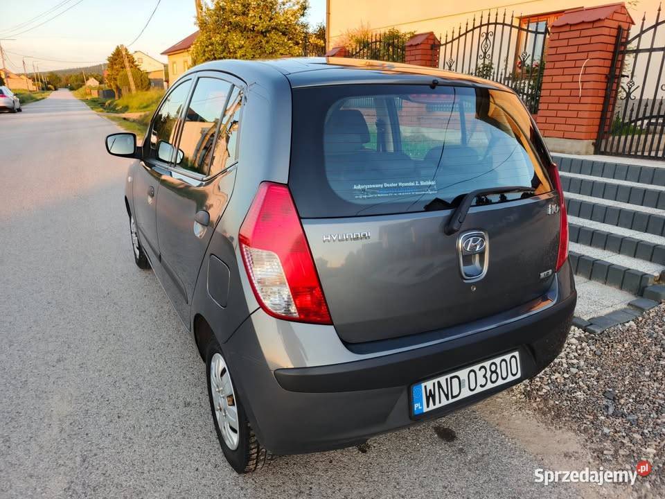 Hyundai i10 Salon Polska 12 benzyna 2008 R niski i10 Krajno-Zagórze