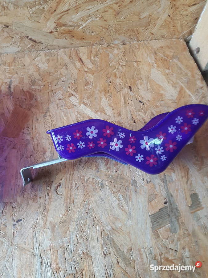 FOTELIK rowerowy lalki wzór kwiatki fioletowy Rowerki Głogowa