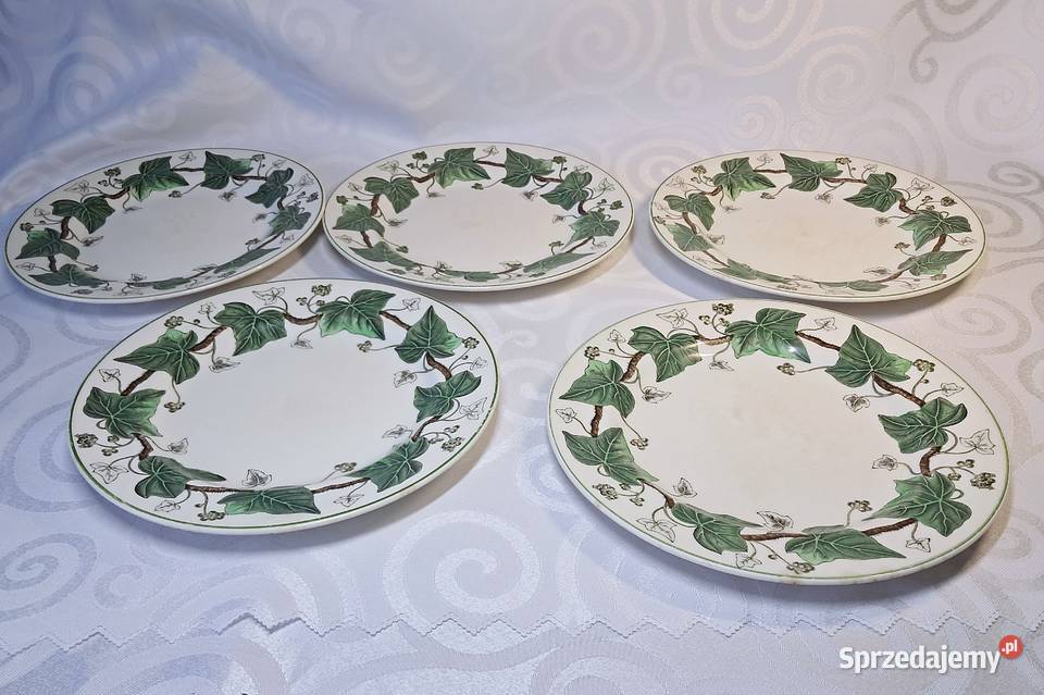 Komplet 5 oryginalnych talerzy Wedgwood Napoleon Strzelce Krajeńskie