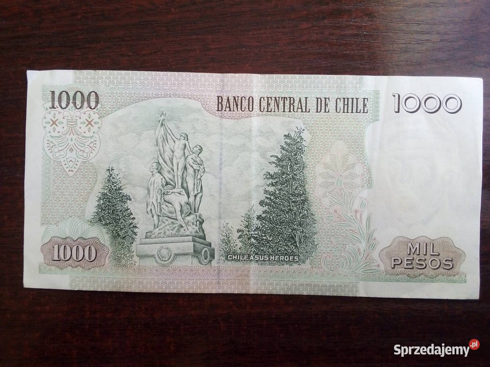 Banknot 1000 pesos Chile Płońsk