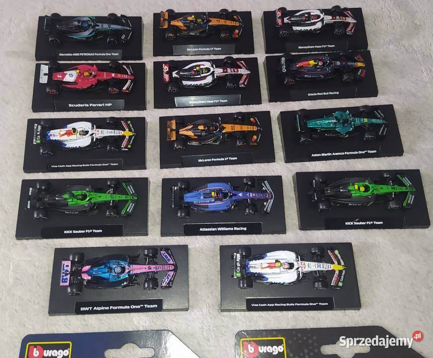 HOT WHEELS BBURAGO FORMUŁA 1 Skala 164 16 sztuk pomorskie Gdańsk sprzedam