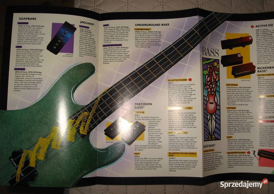 Seymour Duncan Pickups 1988 katalog