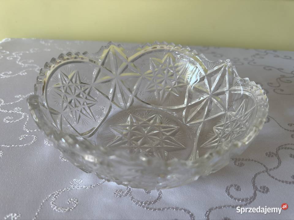 Kryształowa Misa PRL Vintage Klasyka Na Owoce sprzedam