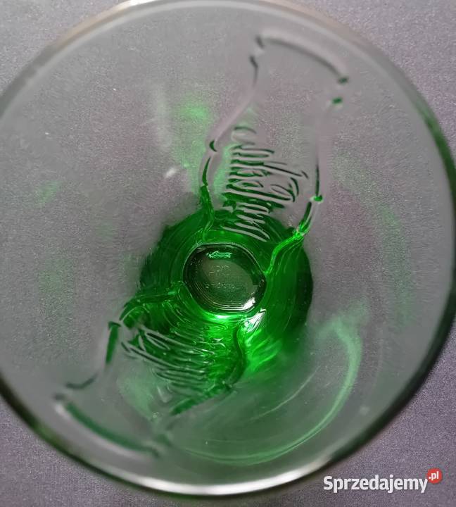 Zielona koleksjonerska szklanka Coca Cola Koźminek