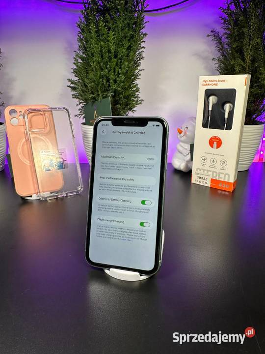 Apple iPhone 11 128GB Bateria 100 Stan Gwarancja mazowieckie Warszawa sprzedam