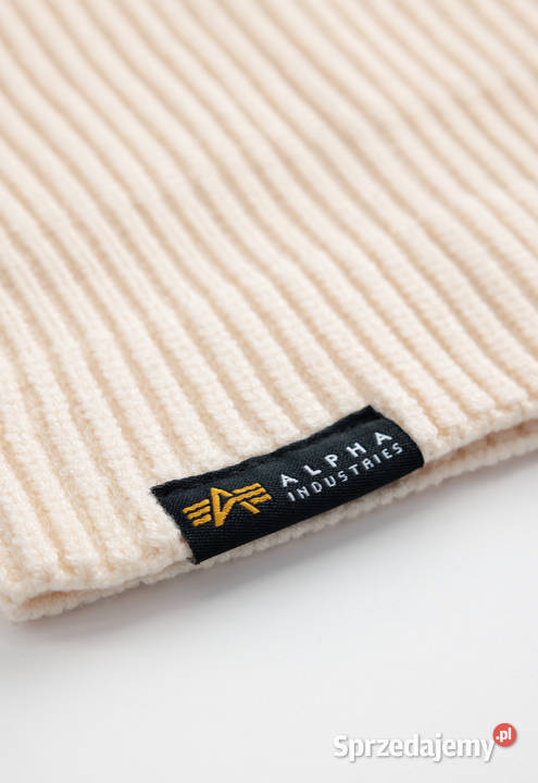 ALPHA INDUSTRIES kominiarka label czarna orange Warszawa
