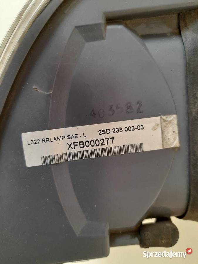Sprzedam komplet tylnych lamp do Range Rovera L osobowe lubelskie Biała Podlaska