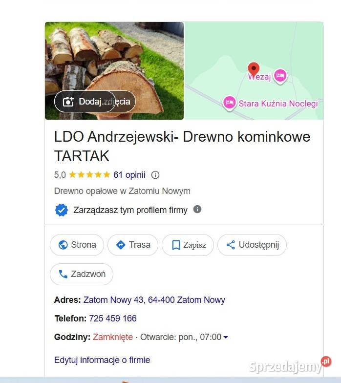 Gwarancja drewno kominkowe suche sezonowane dąb lubuskie Zielona Góra sprzedam