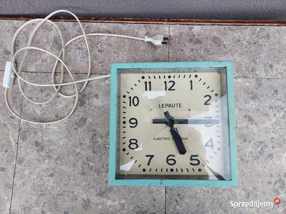 123 Stary zegar Lepaute Electric Antyki Tczew