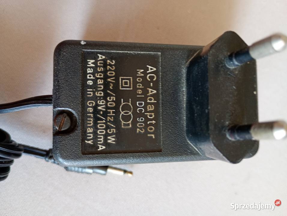 adapter zasilacz Novus 220V5V 9V100mA czarny zachodniopomorskie Szczecin sprzedam
