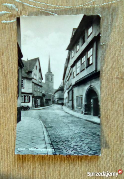 ERFURT WIDOK NA WIEŻĘ KATOLICKIEGO KOŚCIOŁA Piszczac sprzedam